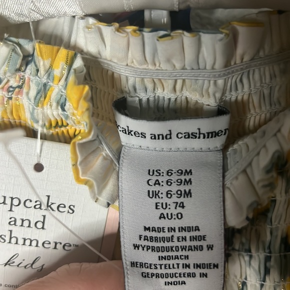 NWT cupcake & cashmere 6-9m 3 piece set. - Picture 8 of 8